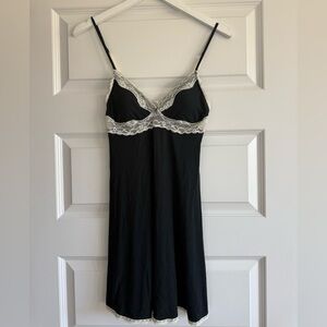 Victoria's Secret Black Lace Slip Dress